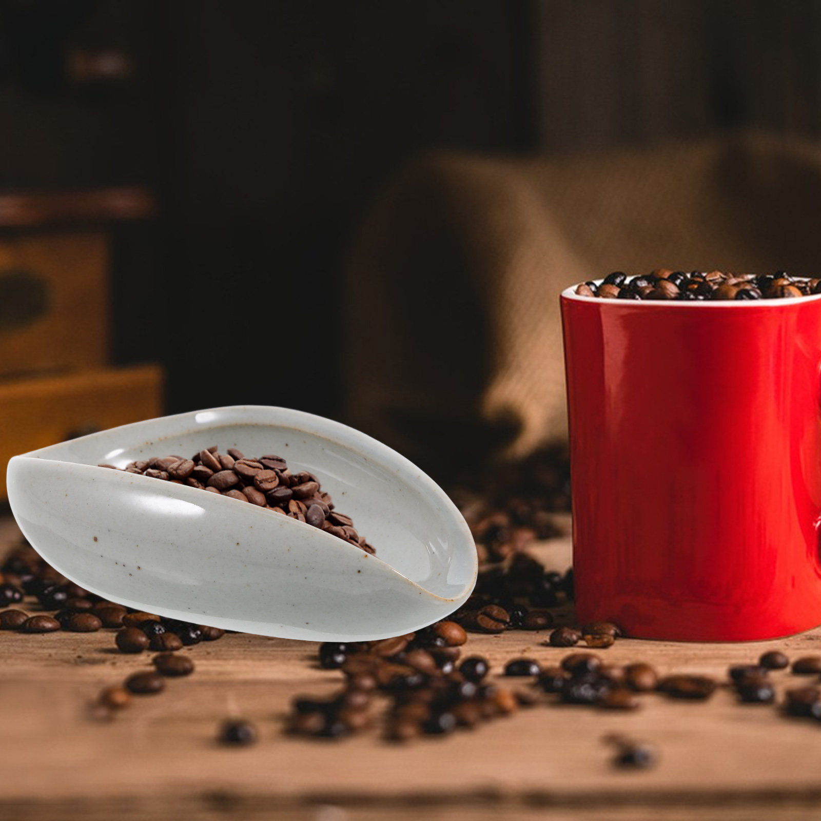 Coffee Tea Beans - Керамический лоток для дозирования кофейных зерен,