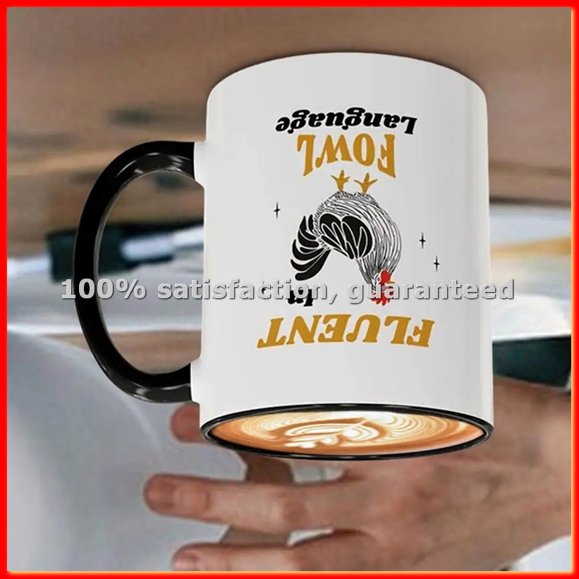 Coffee Tea And Cocoa - Керамическая кофейная кружка с рисунком курицы,