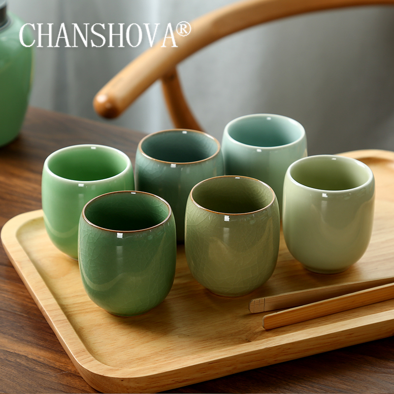 Coffee Tea Games - CHANSHOVA-Фарфоровый набор чайных чашек, традиционный китайский