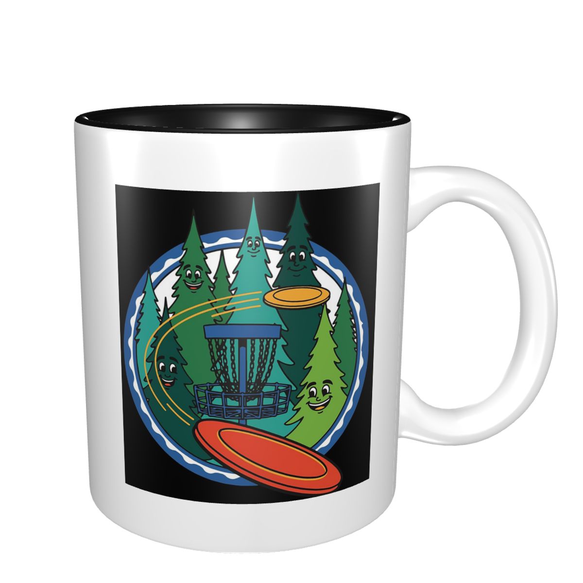 Coffee Tea Gift Basket - Забавная кружка с дисковым гольфом и