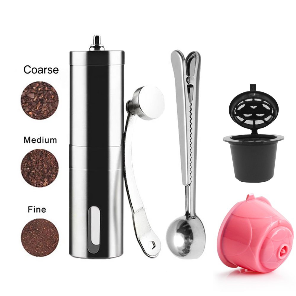 Мини-кофемолка ручная из нержа – обзор и цена Burr Hand Grinder