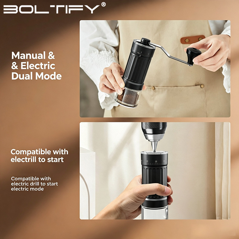 BOLTIFY High-Q Регулируемая ру – обзор и цена Burr Hand Grinder